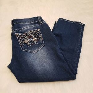 🍍New Direction Women's Weekend Crop Jeans Sz 8🍍